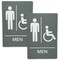 ADA-Compliant Wayfinding Signs – Durable, Non-Glare, Scratch-Resistant & Ready to Install. Featuring Grade 2 Braille & Raised Tactile Text, These Premade Signs Ensure Easy Compliance for Businesses 2 Pack